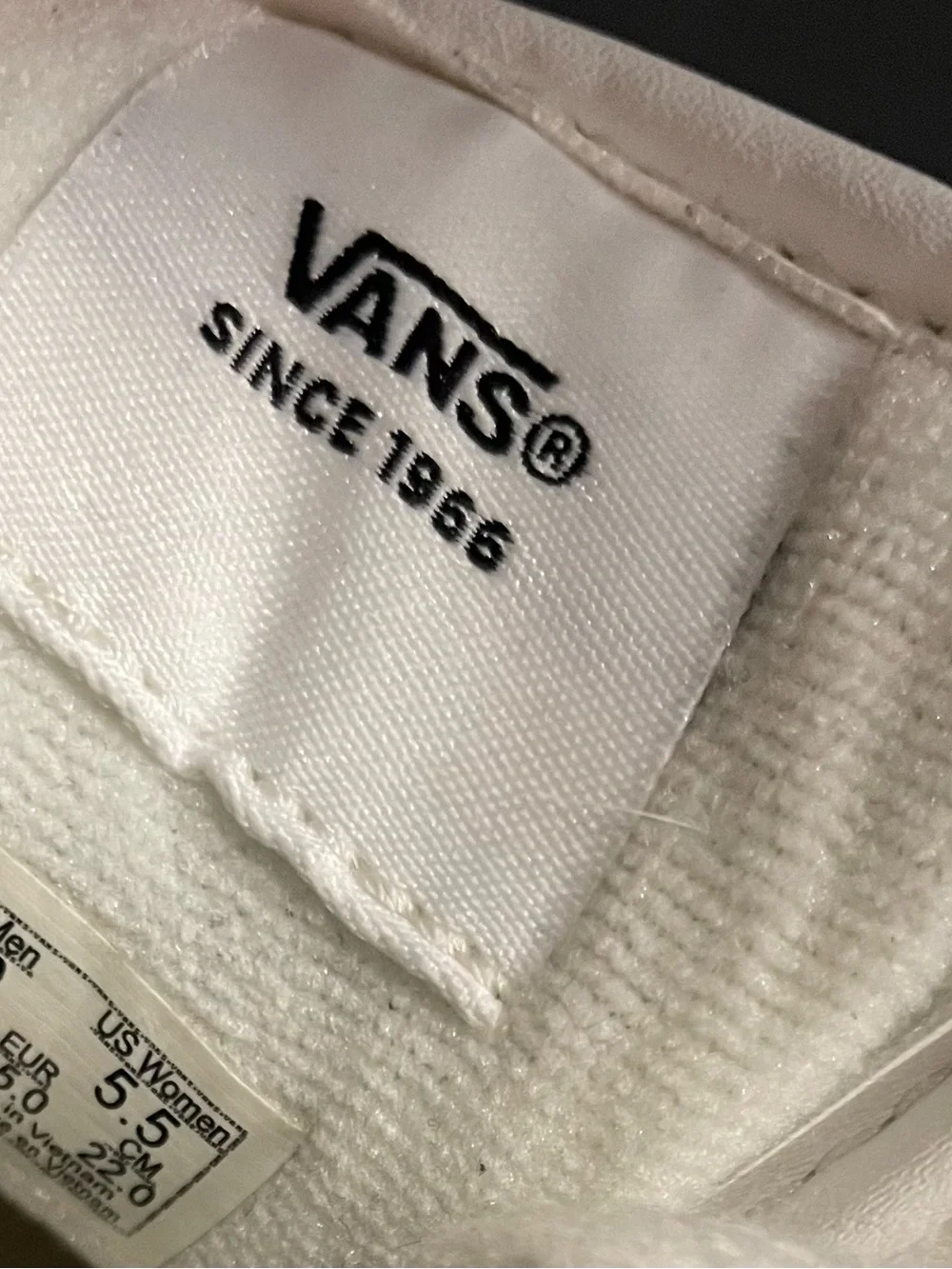 Vans Kids White Low-Top Skate Sneakers